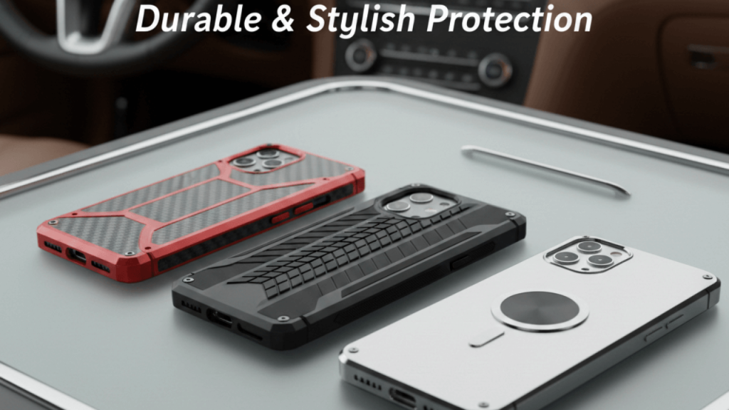 Car Phone Case iPhone 15 with shockproof and anti-slip design
