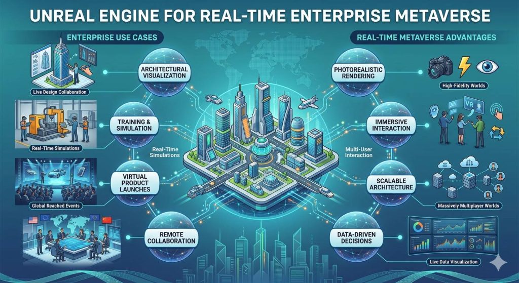 Unreal Engine for Real-Time Enterprise Metaverse